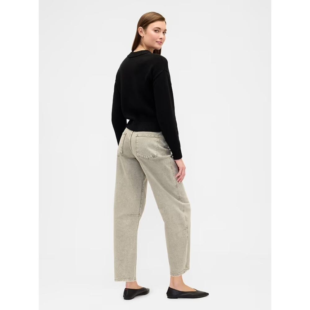 GAP High Rise Barrel Jeans, Size 12 - Picture 3 of 9